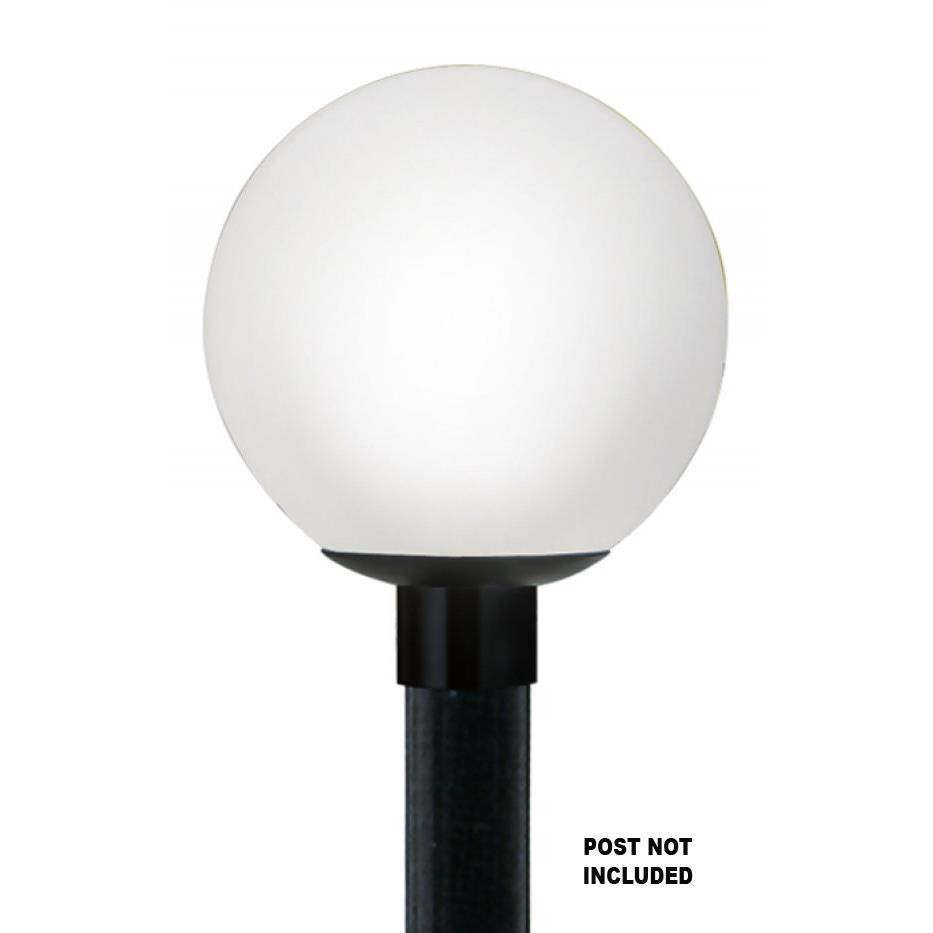 Wave Lighting 8000PR-BP Globe & Acorn Post Top in Black